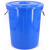 海斯迪克 大号水桶 蓝色带盖160L(5个)塑料桶大容量圆形收纳桶酒店厨房工业环卫物业垃圾桶 HZL-93