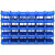 汉河HKCC04 零件盒组合式 塑料元件盒物料盒 配件盒 货架组合螺丝盒 红色 600*400*220mm