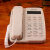 TD2808 固定电话机座机  座式 免电池 欧式 办公固话 白色(CORD118)
