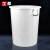 工都 水桶塑料桶工业储水桶圆形收纳桶大容量垃圾桶酒店厨房泔水桶 60L白色