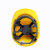 MXZabs加厚建筑施工防护头盔劳保安全帽透气-增强ABS透气三筋款黄色