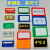 磁性标签 货架标牌磁力吸铁石标识卡库房分类标签贴强磁性卡套 A10:4.5*8 蓝色