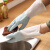 普利塞拉 清洁手套 洗碗手套渐变色胶手套家居家务清洁手套橡胶 渐变蓝 M码