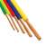 通宝电线电缆国标BVR1/1.5/2.5/4/6平方铜芯线 1.5平方7股软线 黄色 100米