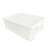 DEDH丨白色加厚零件盒长方形周转箱塑料盒子9#；195*146*65带盖
