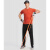 迪桑特（DESCENTE）综训系列 运动健身TOUGH短袖T恤针织衫 男女 DO-DARK ORANGE XS