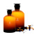 华鸥玻璃龙头瓶棕色透明放水瓶下口瓶2.5L/5L/10L/20L2500/5000/10000/20 10000ml透明龙头瓶