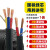 工程国标电线软线   工地专用两三相电缆线2芯3芯三芯电源线 国标 2芯2.5平方 50米 4000w +五件套
