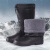 高筒加棉EVA泡沫雨靴冬季男女防水鞋防滑保暖水靴厨房耐油靴 带字母款：EVA材质(白色高帮加棉) 36