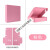 快递纸箱 彩色飞机盒 特硬3层5层双E坑KK纸盒纸箱支持定制印 粉红色