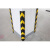 百金顿 橡胶护角防撞反光 地下停车场角板警示条 车库轮廓警示直柱保护条加厚圆角600*100*10