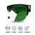 电焊眼镜二保焊护眼焊工专用防打眼防强光防电弧脸部防护 【升级加大】-J02浅绿色