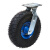 气万向轮6寸10寸打气轮胎橡胶轮定向轮刹车重型轮AA 白色