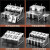 XMSJ(A-斜平双层伸缩架8号套装)不锈钢份数盆架子套装奶茶物料果酱盒伸缩架分数盒商用分格调料盒剪板V660