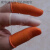 定制适用指套100个麻点颗粒防滑橙色白色乳胶橡胶耐磨加厚劳保工 进口橙色加厚麻点小号S(20个)