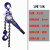 定制手扳葫芦手动小型吊机便携式手板起重吊葫芦手摇紧线器1 精品1吨*3米