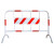 坚冠 铁马防护栏带牌款 1*1.5米红白色 可移动护栏围挡市政景区道路隔离警示栏 交通设施马路护栏