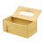 百步达 D-506 竹制纸巾盒 酒店客房抽纸盒桌面餐巾纸收纳盒
