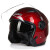 捷凯-512男女通用摩托车电动车头盔3/4双镜片安全头盔原厂 荧光黄 XL