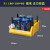 货架斜口分类零件盒组合式物料盒元件盒塑料盒螺丝盒工具箱收纳盒 F1号黄【180*180*80】