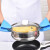 硅胶端锅端菜厚防手套烤箱隔热加厨房烫手耐高温防滑手夹 蓝色两对4个装