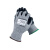 博迪嘉 GL105 防切割手套 切割5级浸丁腈光面手套 8号 灰黑色 12付/打 可定制