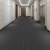 五星盾 复合双条纹地毯 PVC防滑除尘吸水地垫整卷大面积可剪裁耐磨脚垫 走廊过道楼梯毯 烟灰色 宽1.6m（单米价格）