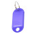 稳斯坦 (100个)彩色塑料钥匙牌 钥匙管理箱钥匙牌 分类可书写编号钥匙牌 紫色 W518