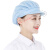 约巢适用于一次性厨师帽 厨师帽子防油烟防掉头发透气网帽餐饮厂车间 孔雀蓝