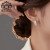 皇家莎莎秋冬新款耳钉925银针独特设计高级感法式气质仿水晶耳饰女