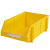 稳斯坦 WST014零件盒塑料组合式零件盒物料盒仓库收纳盒 螺丝盒 工具盒 斜口 黄310*195*135mm