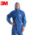 3M 4532 带帽连体防护服 蓝色 XL码 1套