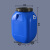 悦凌倍创 加厚60L塑料桶化工桶长方形耐腐蚀家用带盖密封桶储水大桶 50L蓝方特厚款