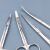赫思迪格 JG-287 实验用剪刀 不锈钢剪 手术剪刀 直尖弯尖 多功能绷带剪手术剪 组织直圆18cm