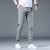 gxg.jeans2024夏季薄款弹力修身直筒潮流运动裤百搭男士冰丝裤子 灰色 28