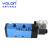YOLON/元隆蓝色 4V310-10电磁阀 二位五通单线圈电磁阀气缸电磁阀 不带线圈(单独阀体)