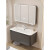 宫碟 白色蜂窝铝板智能浴室柜组合现代陶瓷一体盆 60CM+普通镜柜