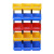 罗德力 货架零件盒 组合式塑料斜口物料盒收纳箱零件盒工具盒 Q6号 520*350*190mm 蓝色