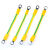 适用光伏板接地线BVR4平方黄绿双色桥架跨接线太阳能机房设备连接线【1月3日发完】 6平方总长20厘米8毫米100根