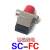 电信级法兰头SC-FC-LC方头/圆头光纤耦合器光纤适配器转接并回收 SC-SC法兰耦合器