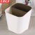 京洲实邦 干湿分类塑料垃圾桶办公室卫生间无盖垃圾纸篓【灰色】ZJ-2272