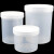 冰禹 塑料瓶加厚广口储存罐 大口直立桶存储密封桶油墨罐 1000ML半透明 bf-96