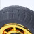 橡胶脚轮工业重型推车轮子平板车脚轮 4寸2定向轮+2刹车轮