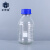 正奇谊 蓝盖试剂瓶透明棕色 丝口玻璃瓶 螺纹口带刻度 500ml