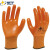 星宇（XINGYU）PVC浸胶手套 耐磨劳保手套 防渍工作防护手套P538桔色 12副装