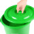 厨余沥水桶带手提垃圾分类垃圾桶大号商用厨房10升20圆形带盖 20L方形平盖提手绿色厨余