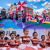 澳颜莱运动会入场创意道具红白伞氛围小学生舞蹈伞手拿风车伞方阵手持物 小孩直柄红白 撑开直径78cm