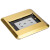 绝电户外防水地插插座隐形防雨ip68庭院地板地面室外电源 金色10A(买即底盒)(平开式)