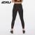 2XU Aspire系列压缩裤 高弹显瘦瑜伽裤女运动裤中腰提臀跑步紧身裤 黑色 S