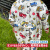 BananaRoom日本儿童雨衣男童女童小孩学生幼儿园宝宝雨披防水书包位玩水上学 满印田园草莓（淡粉） M